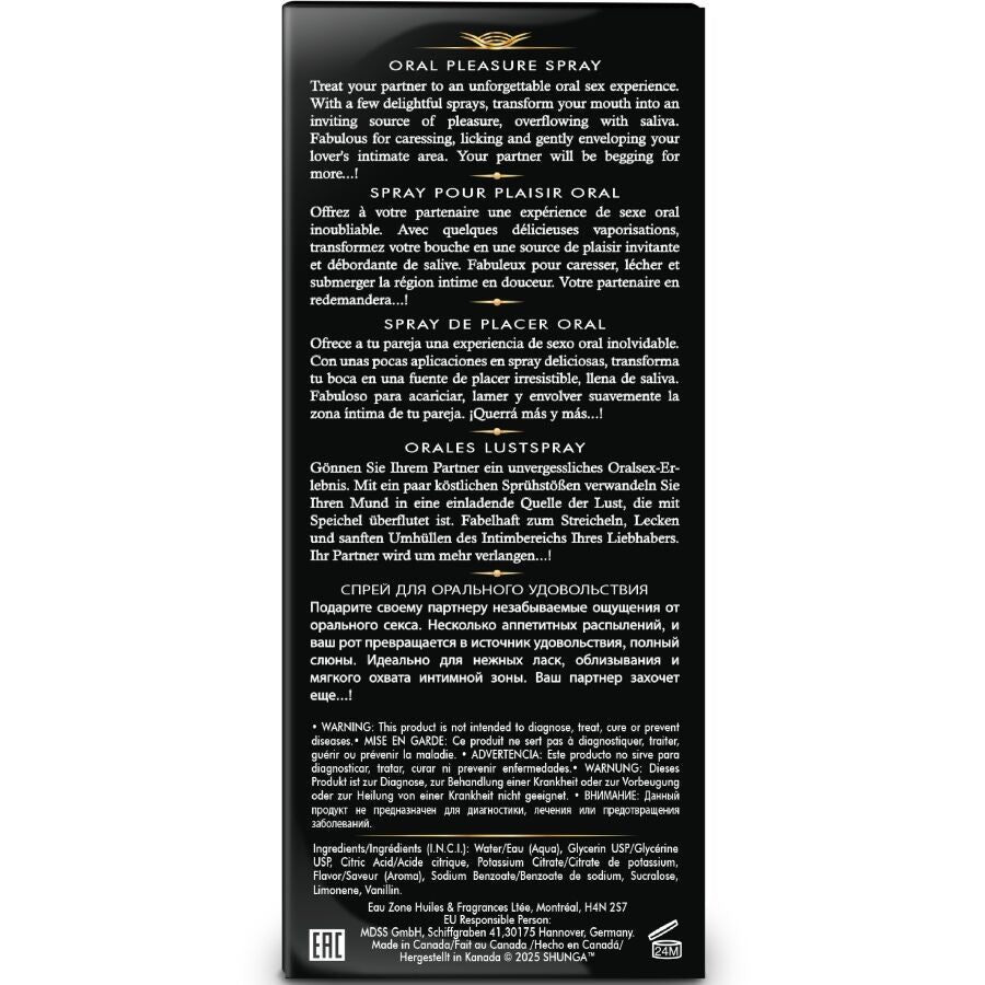 SPRAY SABORIZADO PARA SEXO ORAL - SHUNGA