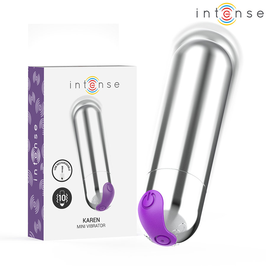 MINI VIBRADOR RECARREGÁVEL KAREN - INTENSE
