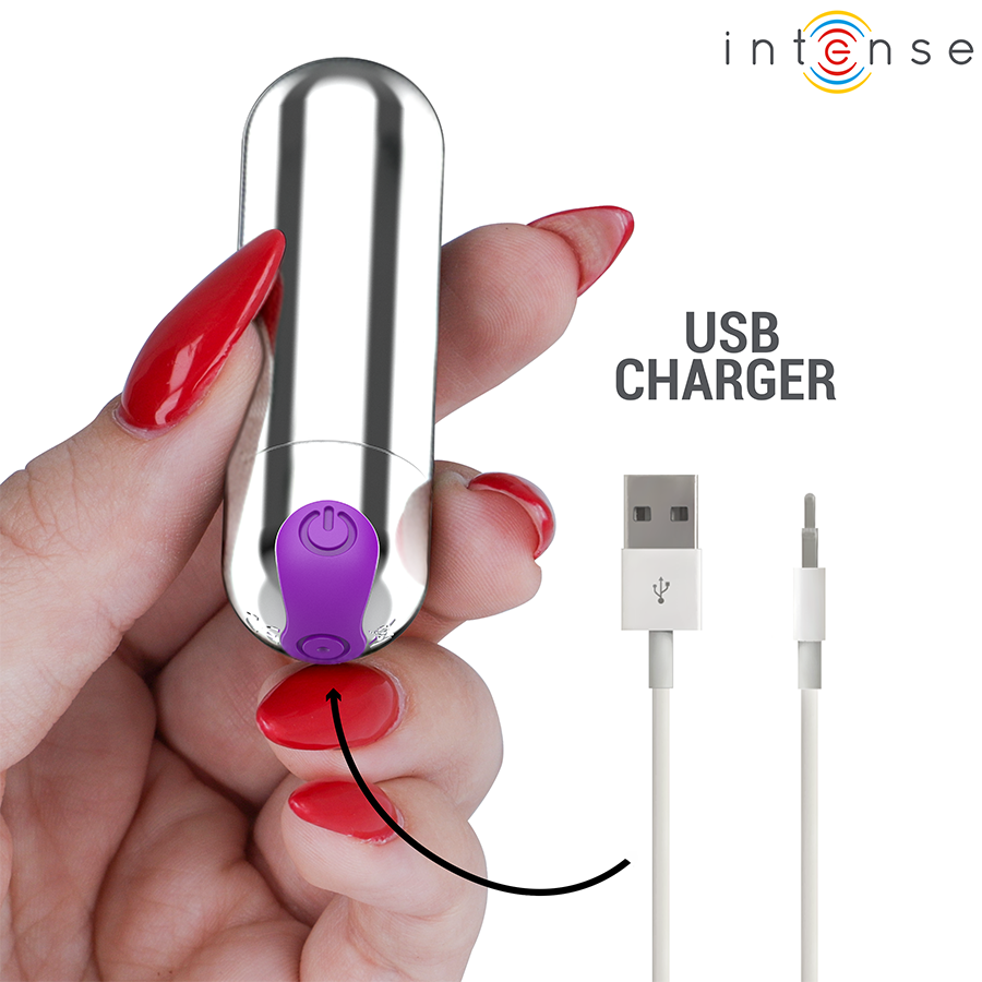 MINI VIBRADOR RECARREGÁVEL KAREN - INTENSE