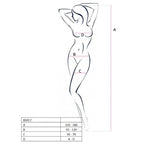 PASSION - WOMAN BS017 BODYSTOCKING BLACK ONE SIZE