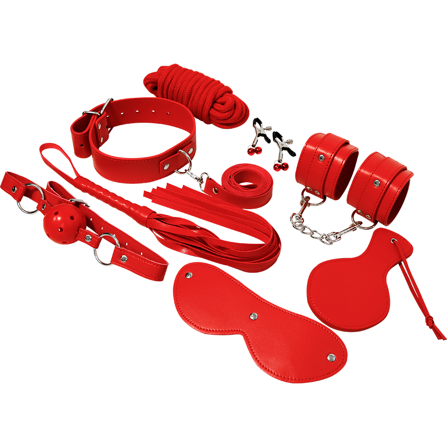 KIT BDSM RED (8 PEÇAS) - EXPERIENCE