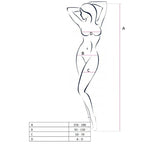 PASSION - WOMAN BS054 BODYSTOCKING BLACK ONE SIZE