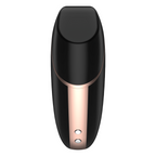 SATISFYER - LOVE TRIANGLE AIR PULSE STIMULATOR & VIBRATOR BLACK