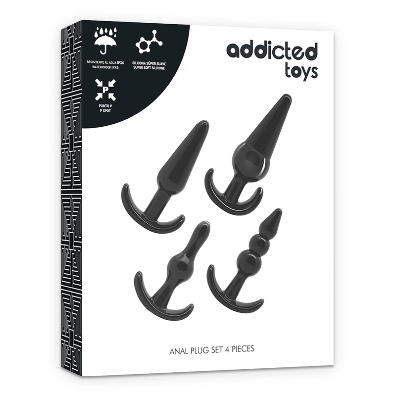 CONJUNTO 4 PLUGS ANAIS - ADDICTED TOYS