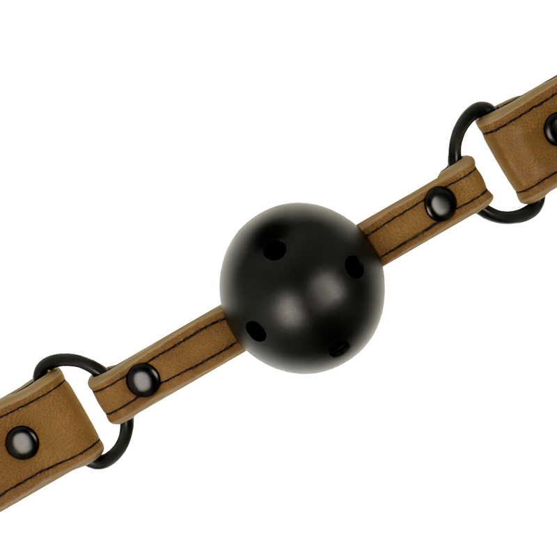 MORDAÇA BDSM EM PELE VEGAN - FETISH SUBMISSIVE