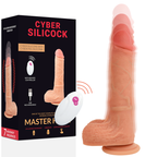 VIBRADOR ULTRA-REALISTA MASTER HUCK - UP & DOWN E CONTROLE REMOTO - CYBER SILICOCK - 20.9 CM/4 CM