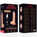VIBRADOR ULTRA-REALISTA MASTER HUCK - UP & DOWN E CONTROLE REMOTO - CYBER SILICOCK - 20.9 CM/4 CM